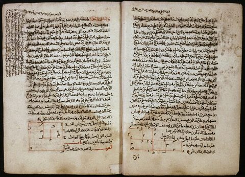 Un manuscrit de l'Algèbre d'al-Khwarizmi, bibliothèque Bodléienne, Oxford.
