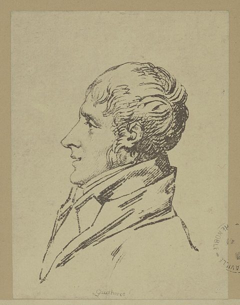 Portrait dessiné de Joseph Fourier.