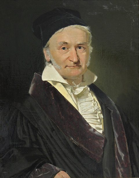 Carl Friedrich Gauss en 1840, par Christian Albrecht Jensen.