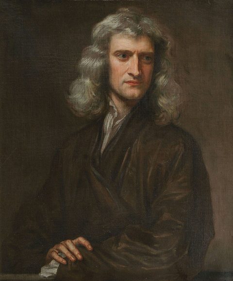 Isaac Newton en 1689, par Godfrey Kneller.